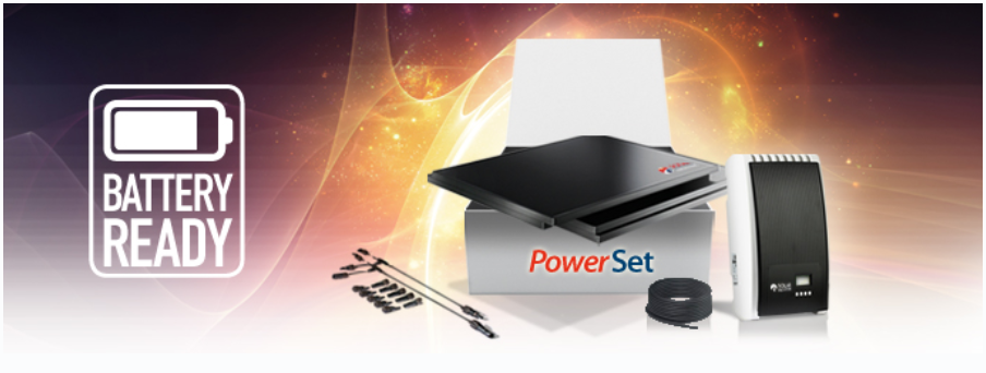 PowerSet Solar Frontier gereed om aan te sluiten op batterij voor opslag PowerSet Solar Frontier opslag gereed