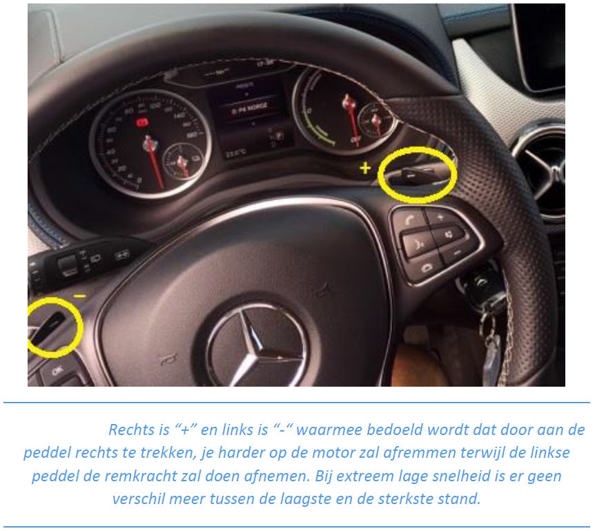 Mercedes Benz B-klasse Electric Drive_recensie_regeneratiemodus